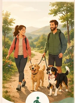 Balade entre propriétaires de chiens
